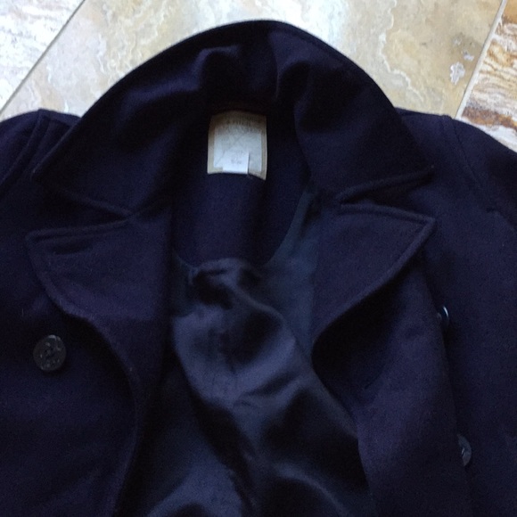 Abercrombie & Fitch Navy pea coat made in Italy - Picture 2 of 8